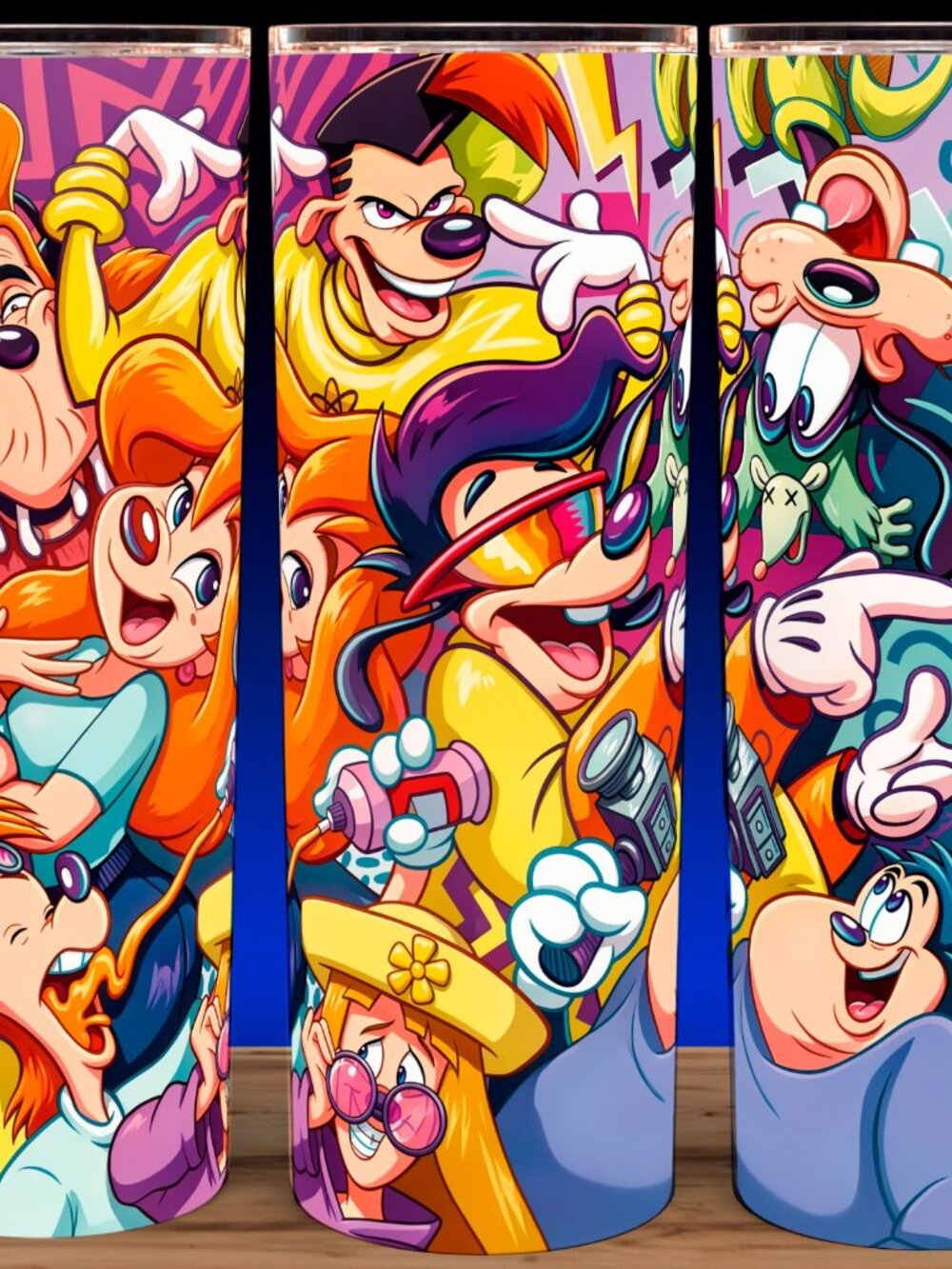 Goofy Movie Powerline Roxanne and Max 90s Cartoon Cup Mug Tumbler